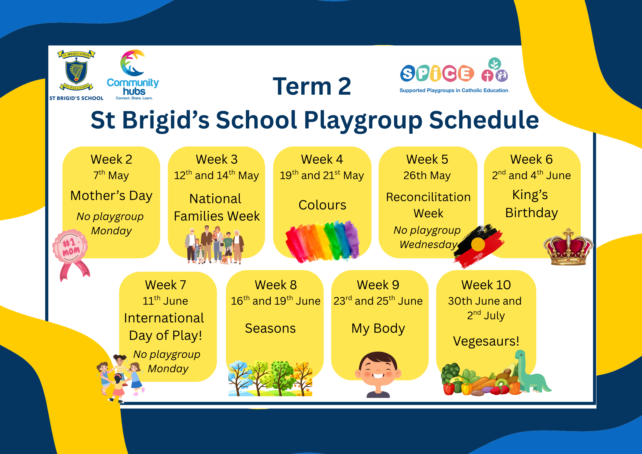 Playgroup schedule 